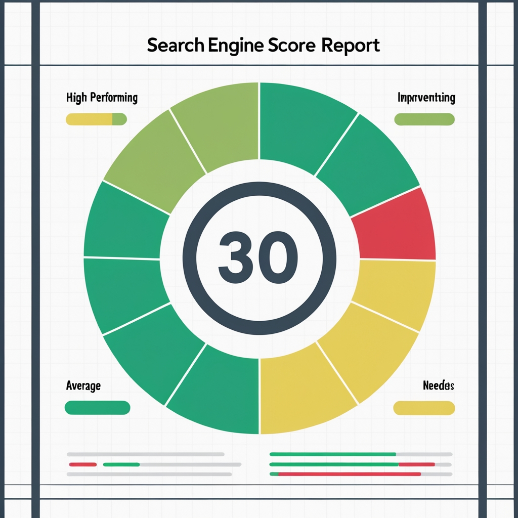 seo score example with report